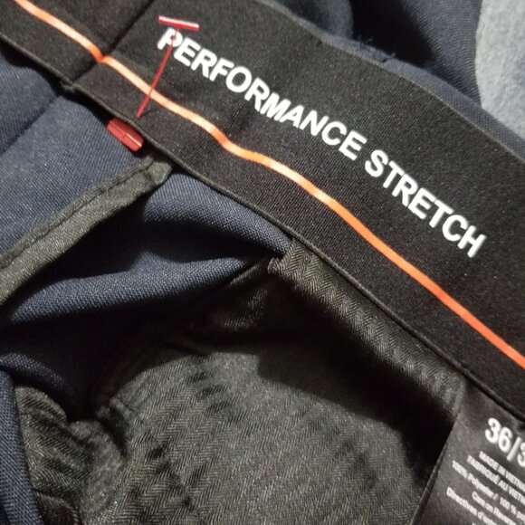 Docker's Pants 36/30 Navy Performance-Stretch Dress Formal Office NWOT - Picture 3 of 6